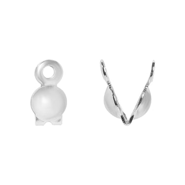 10 Pack 18K Gold PVD Stainless Steel Clamshell Crimps