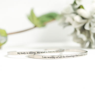 Affirmations Engraved Bracelets
