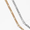 Stainless Steel 18K Gold PVD Coated Figaro Chain Necklace 3 - 7mm  / CHN9600