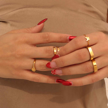 Stainless Steel Blank Engravable 2 Name Wrap Ring Lifestyle