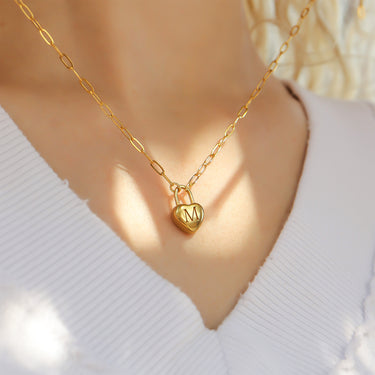 18K Gold PVD Paperclip Connector Chain Necklace