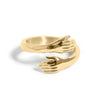 Stainless Steel Gold PVD Coated Hug Ring / KSS0002