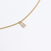 14K Solid Gold Diamond Padlock Charm for Permanent Jewelry / PMJ1021