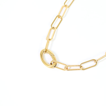 18K Gold PVD Stainless Steel Oval Carabiner Lifestyle