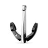 Stainless Steel Small CZ Anchor Pendant / PDJ3552