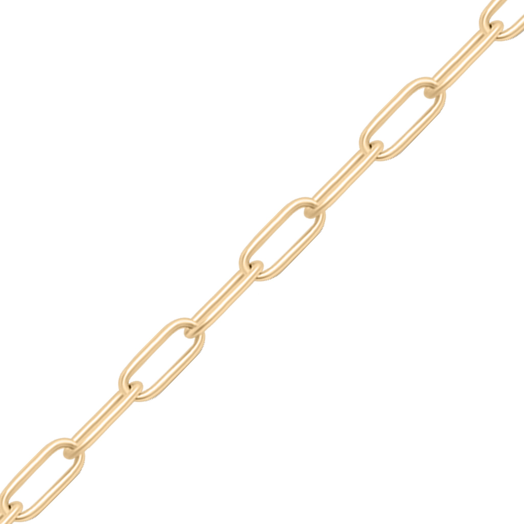 2.0 mm Paperclip 14K Gold Plated .925 Sterling Silver Permanent Jewelry Chain - By the Foot / PMJ0024