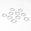 10 Pack - Polished Stainless Steel Blank Flat Ring / PRJ9005