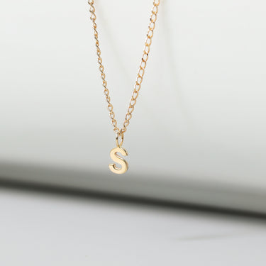 Wholesale Permanent Jewelry Tiny 14K Solid Gold Initial Letter Charms