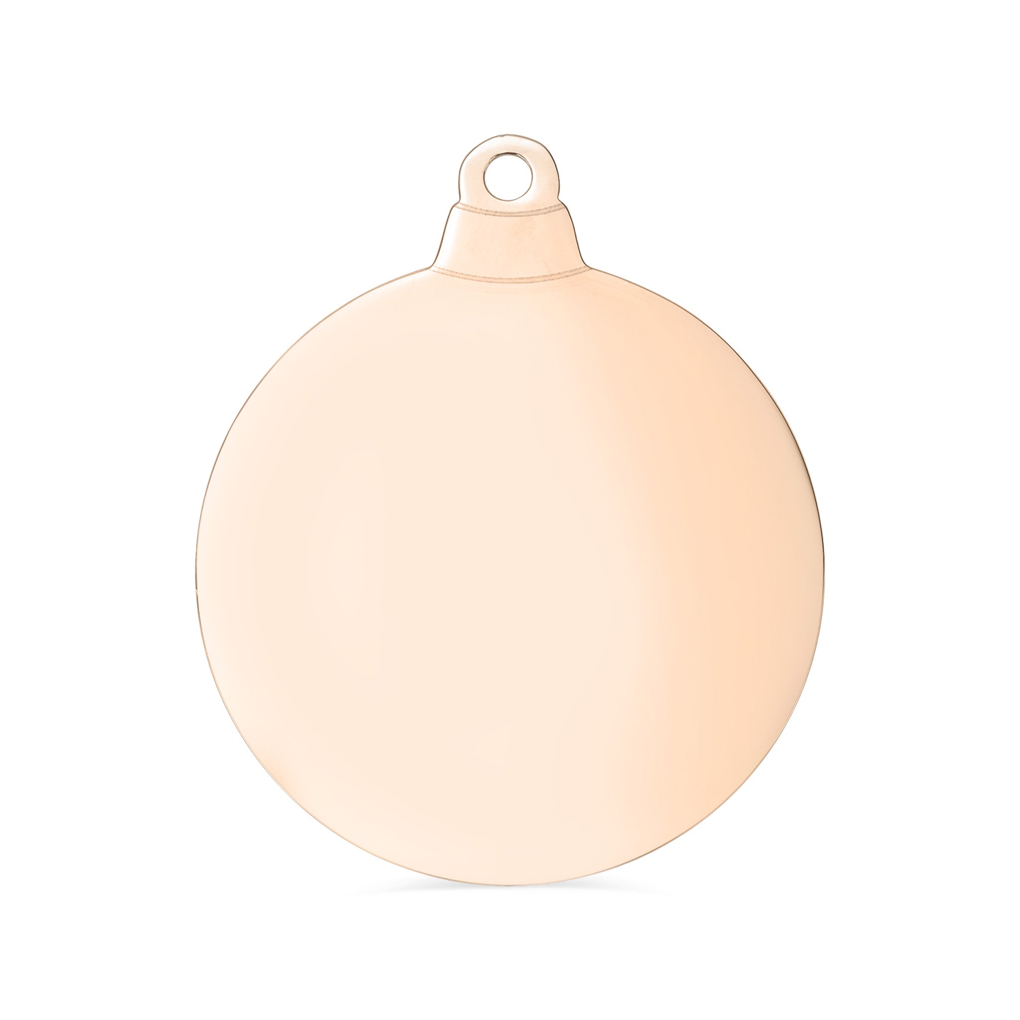 10 Pack - Rose Stainless Steel Blank Christmas Bauble Globe Ornament / SBB0255