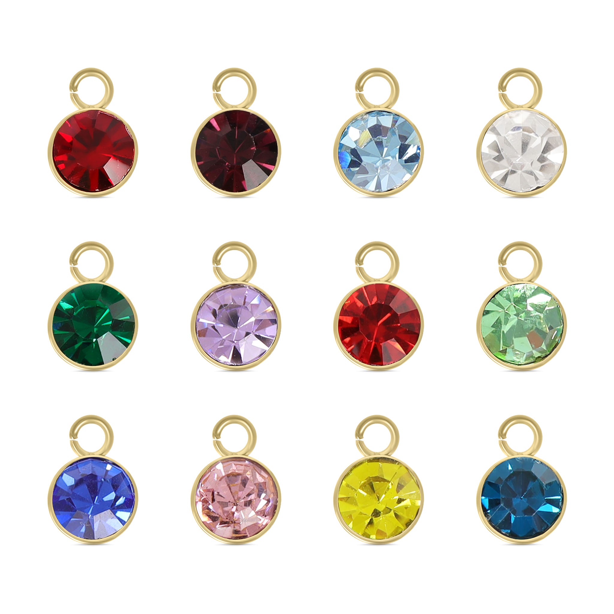 Gold PVD birthstone charm