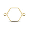 Stainless Steel Hexagon Connector Charms / SBB0336