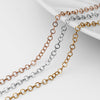 3mm Stainless Steel Circle Cable Permanent Jewelry Chain By The Foot / SPL1002