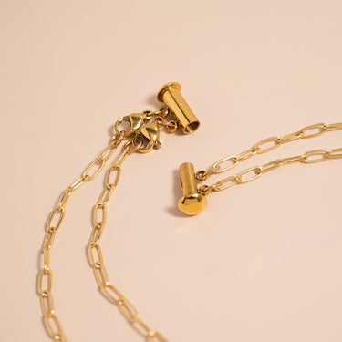 2 Row Layering Necklace Magnetic Clasp