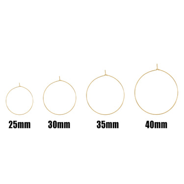 Wire Hoop Earrings