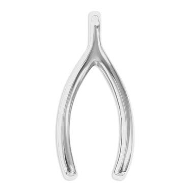 Silver Wishbone Charm
