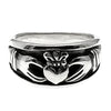 Sterling Silver Celtic Claddagh Ring / SSR0082