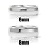 Highly Polished Rounded Center with Edge Stainless Steel Blank Ring