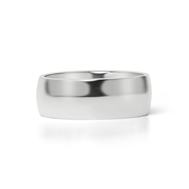 Highly Polished Rounded Stainless Steel Blank Ring 7mm - 11mm
