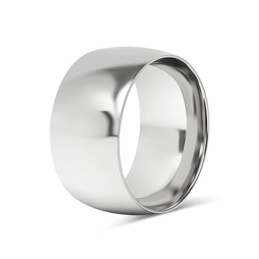 Highly Polished Rounded Stainless Steel Blank Ring 7mm - 11mm