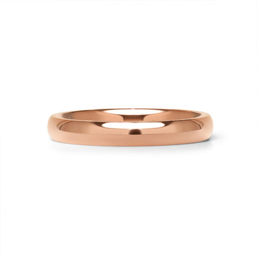 Rose Gold Chocolate Rounded Stainless Steel Blank Ring Stamping and Engraving