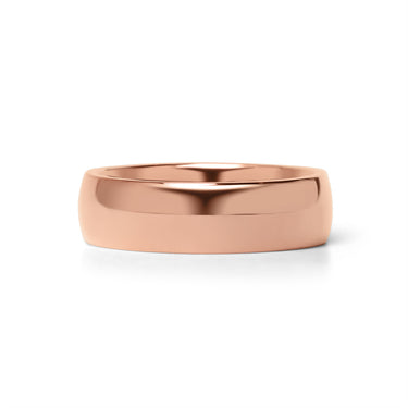 Rose Gold Chocolate Rounded Stainless Steel Blank Ring Stamping and Engraving