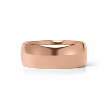 Rose Gold Chocolate Rounded Stainless Steel Blank Ring Stamping and Engraving