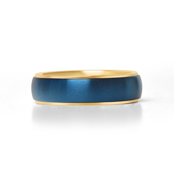 Blue Stainless Steel Gold PVD Coated Edge Ring
