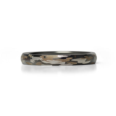 Camouflage Stainless Steel Blank Ring 3mm 6mm 8mm