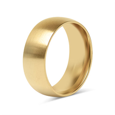 Wholesale Gold Stainless Steel Ring Brushed Stamping and Engraving
