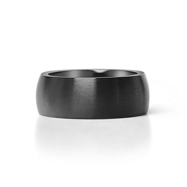 Wholesale Blank Stamping Black Matte Stainless Steel Ring Tarnish and rust-proof