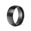 Wholesale Blank Stamping Black Matte Stainless Steel Ring Tarnish and rust-proof