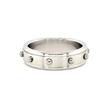 Stainless Steel Polished Studded Ring / NCZ0144-stainless steel mens jewelry- jewelry stainless steel- stainless steel jewelry made in china- wholesale stainless steel jewelry- does stainless steel jewelry tarnish