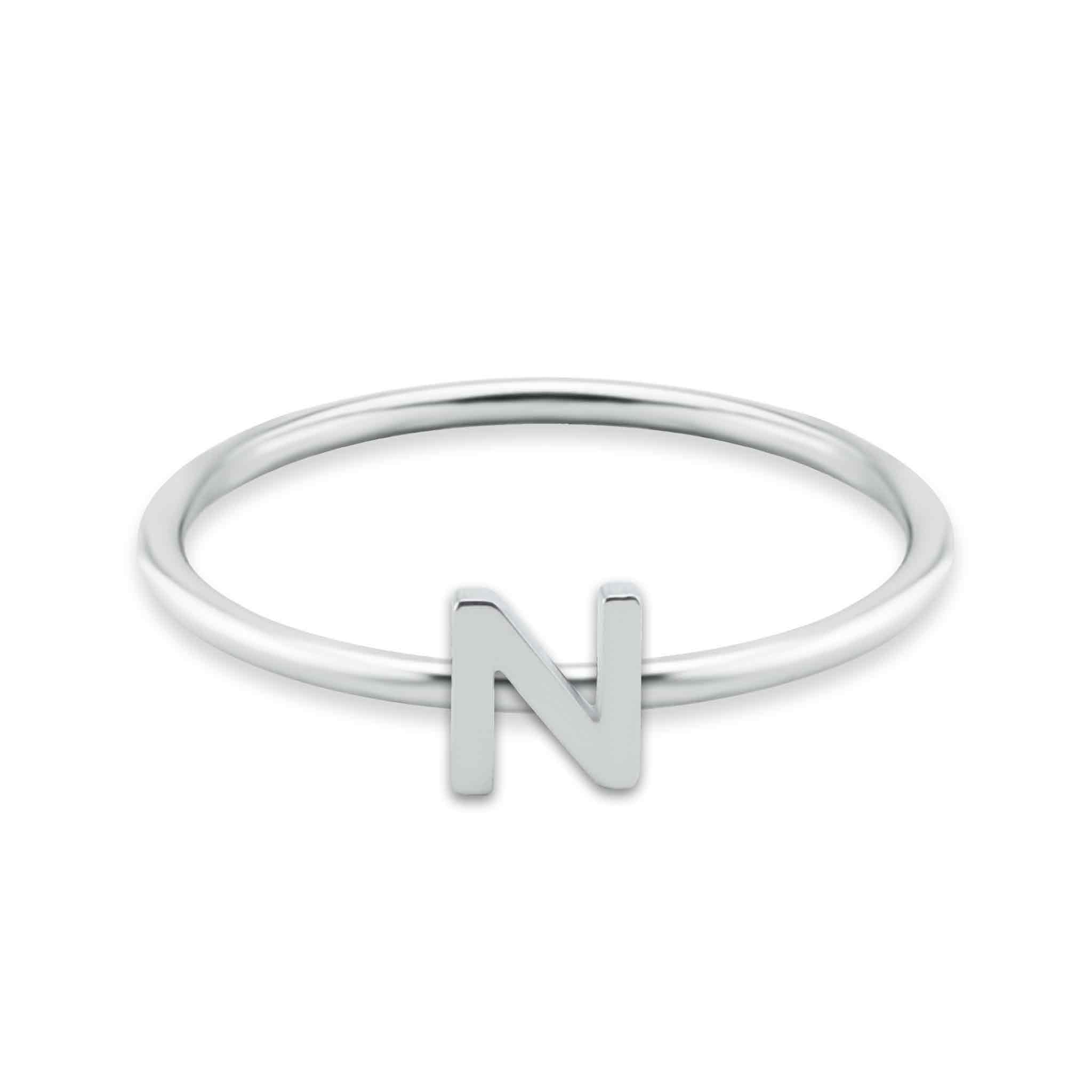 Stainless Steel Initial Stacking Rings N-Z / ZRJ9020