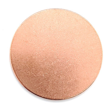 Copper blank round pendant.