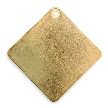 Brass blank diamond pendant.