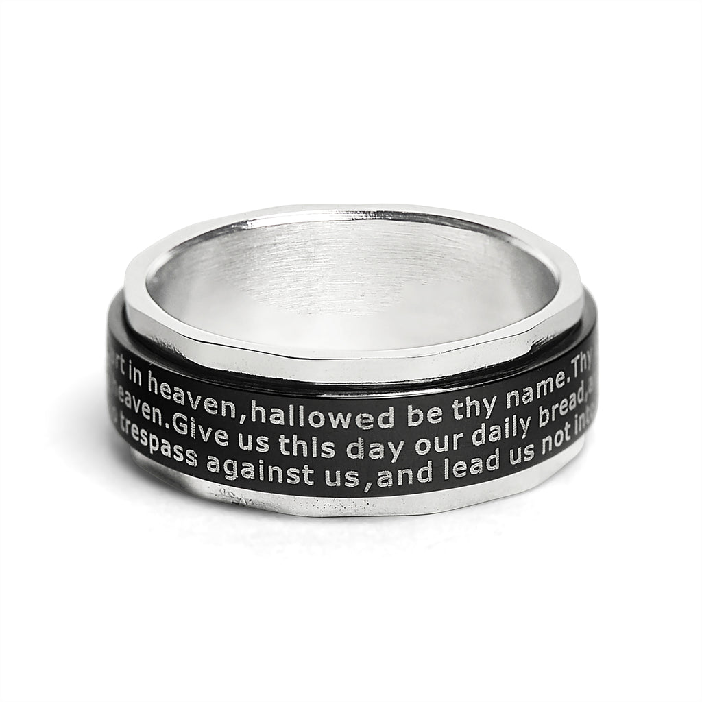 Lord's prayer sale spinner ring