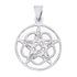 Sterling Silver Seed of Life Pentagram Star Pendant / SSP0036-sterling silver pendant- .925 sterling silver pendant- Black Friday Gift- silver pendent- necklace pendent
