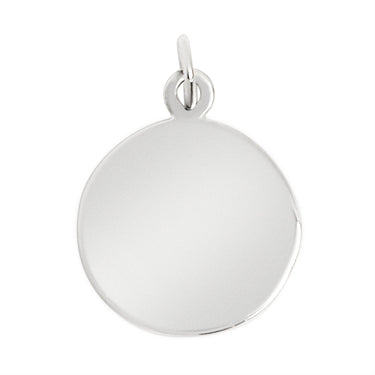Sterling silver "Confirmation" pendant, back view.