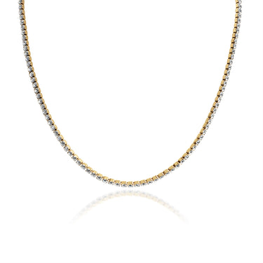 18K Gold PVD Stainless Steel CZ Tennis Chain Necklace