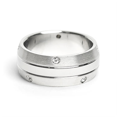 CZ Stones With Highly Polished Stainless Steel Ring