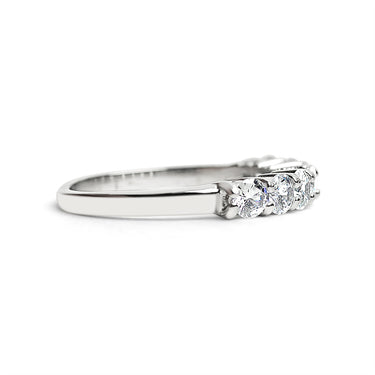 Stainless Steel CZ Ring Side