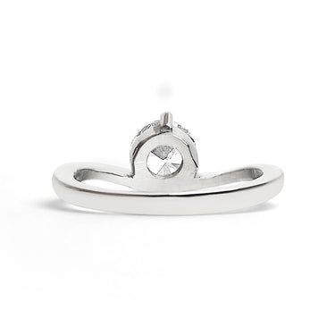 Stainless Steel CZ Ring Back