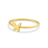 18k Gold PVD Coated Stainless Steel Symbol Stacking Rings / ZRJ9023