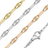 Stainless Steel PVD Coated Lip Chain Necklace / CHN9954