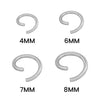 Stainless Steel Saw Cut Jump Rings 100 Pack / ENC0003