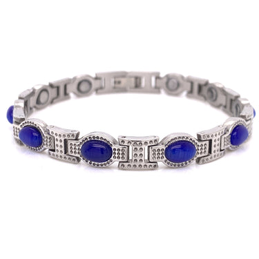Blue Stone Magnetic Bracelet