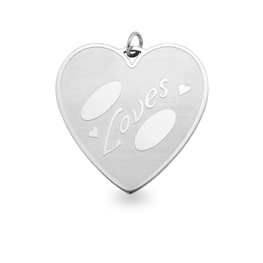 Stainless Steel Loves Heart Pendant 10 Pack Sbb0052 Wholesale Jewelry Website