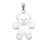 Stainless Steel Teddy Bear Pendant / SBB0106