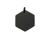 Black Stainless Steel Blank Hexagon Pendant / SBB0234