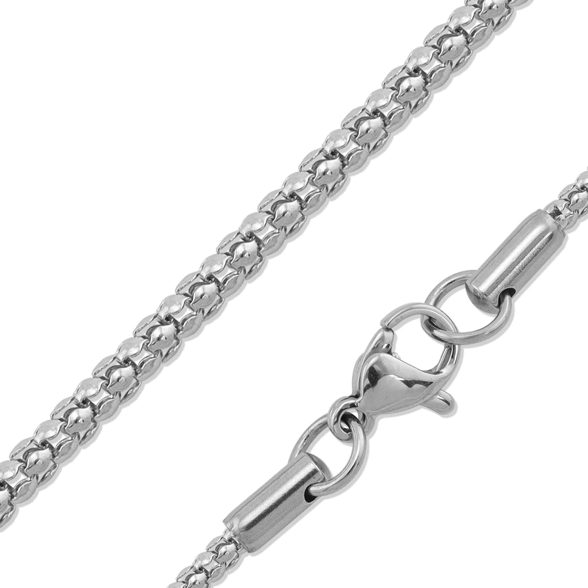 Stainless Steel Popcorn Chain Necklace / CHN7900
